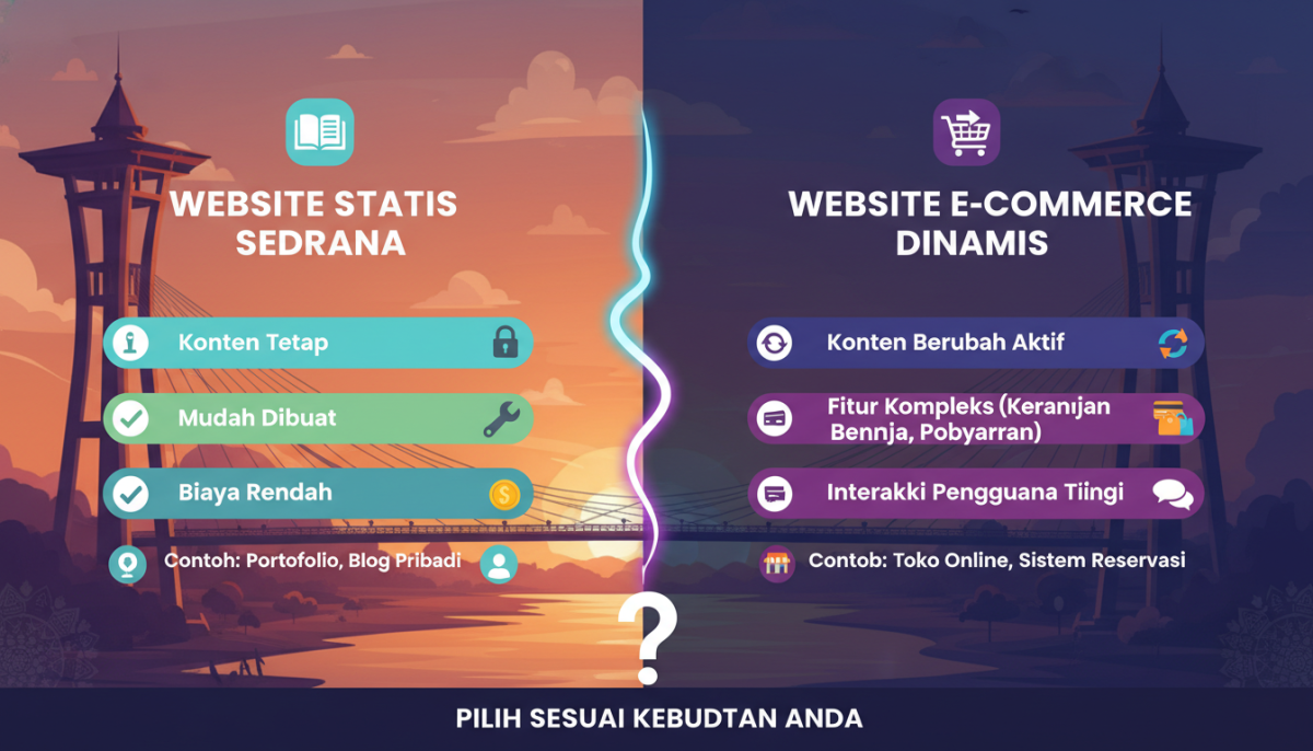Analisis Ahli Jambi: Website Statis vs Dinamis, Mana yang Dibutuhkan UMKM di Jambi untuk Efisiensi?
